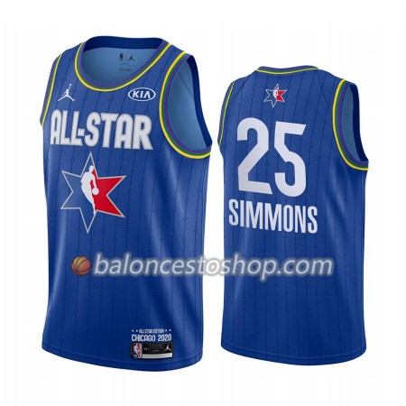 Camiseta Hombre NBA Philadelphia 76ers Ben Simmons 25 2020 All-Star Jordan Brand Azul Swingman